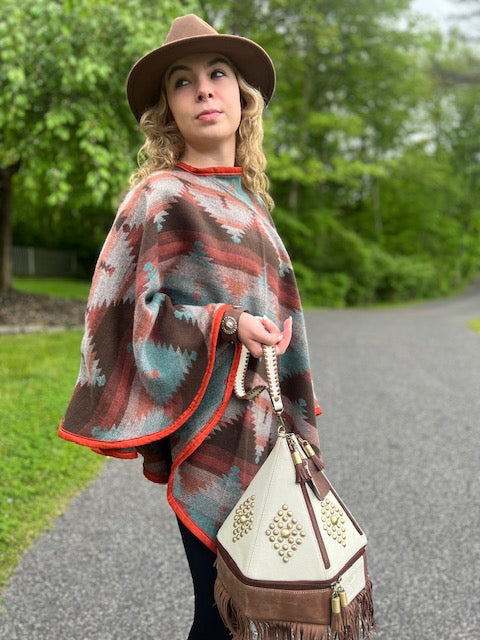 The Darlene with Fringe Teepee Handbag - BThunderLuxe