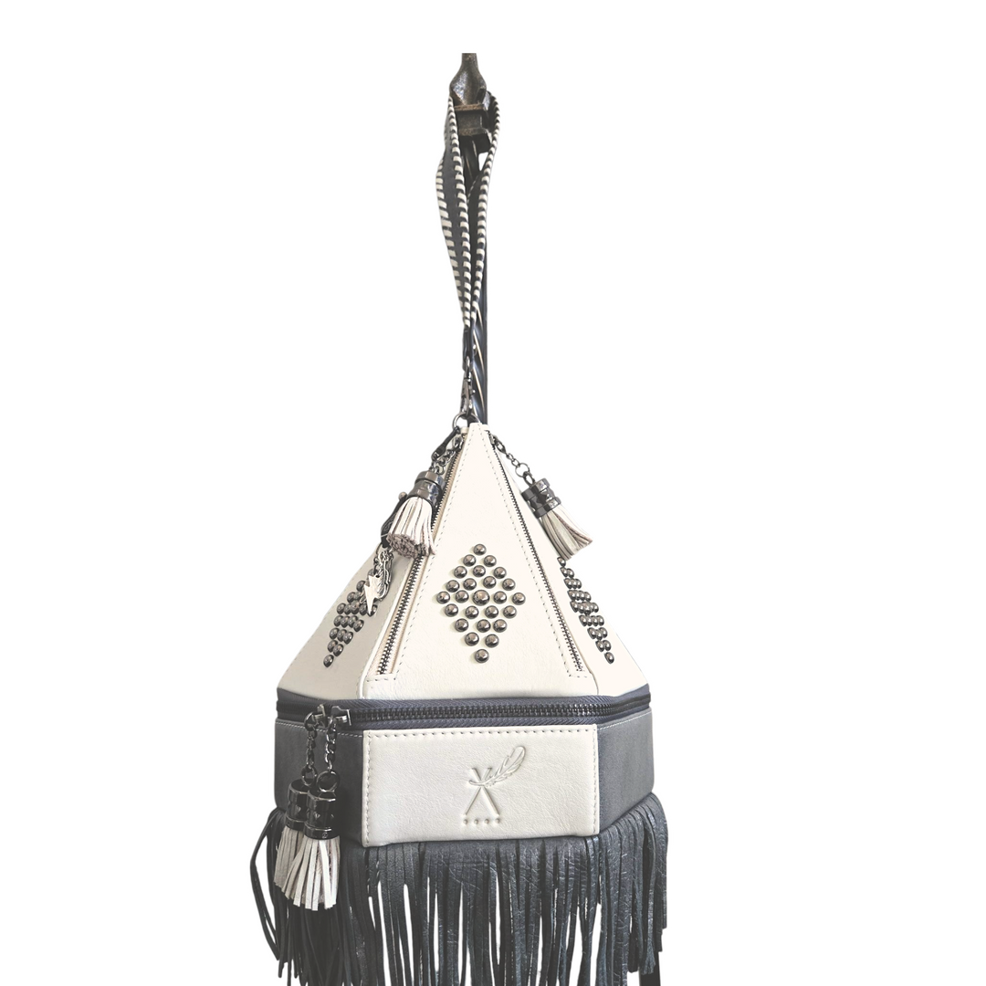 The Jovan - Medium Teepee Handbag with Fringe - BThunderLuxe