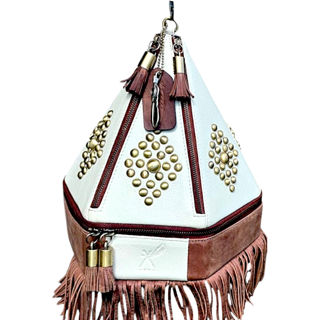 The Darlene with Fringe Teepee Handbag - BThunderLuxe