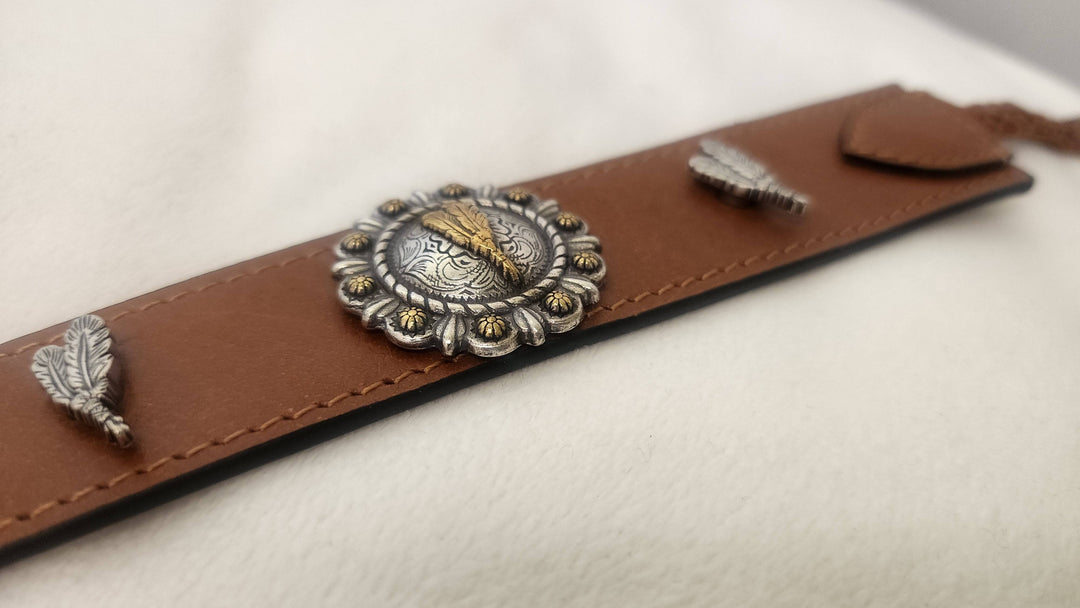 Brown Wanderlust Leather Strap Wrap Bracelet - BThunderLuxe
