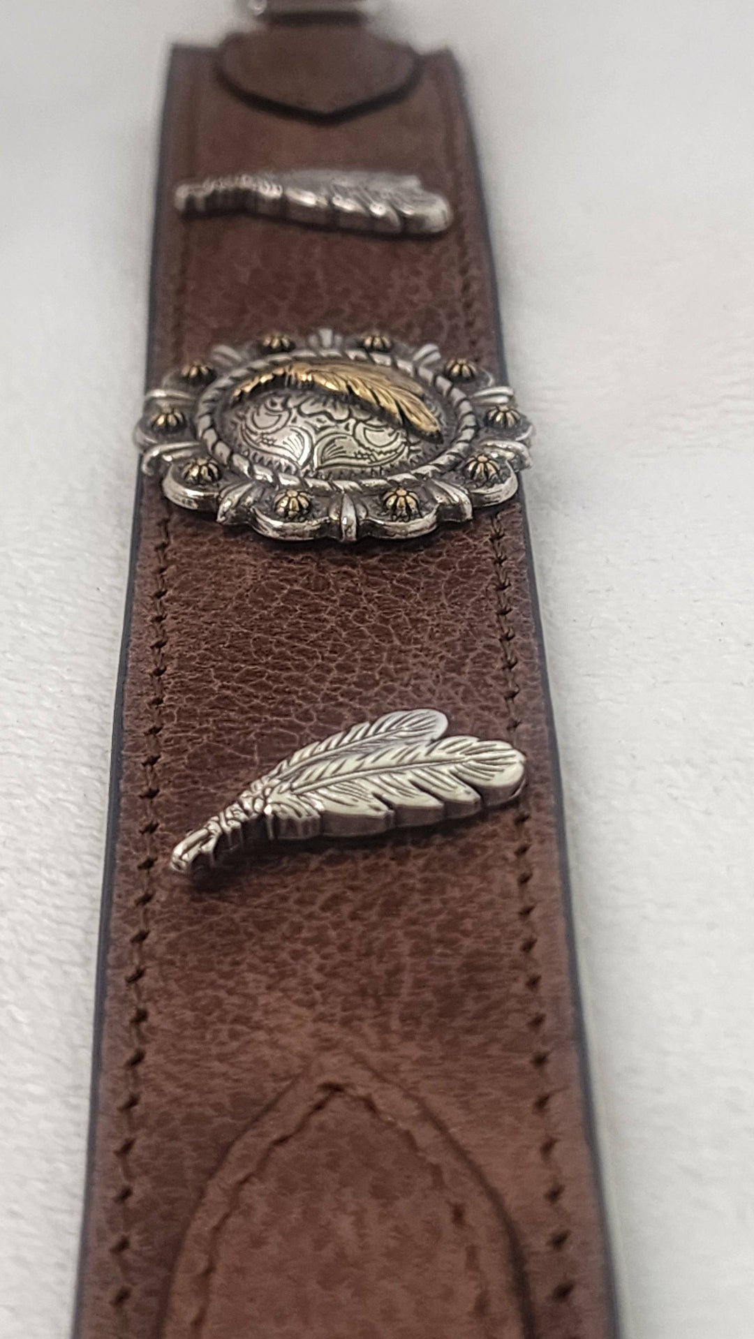 Distressed Brown Wanderlust Leather Strap Wrap Bracelet - BThunderLuxe