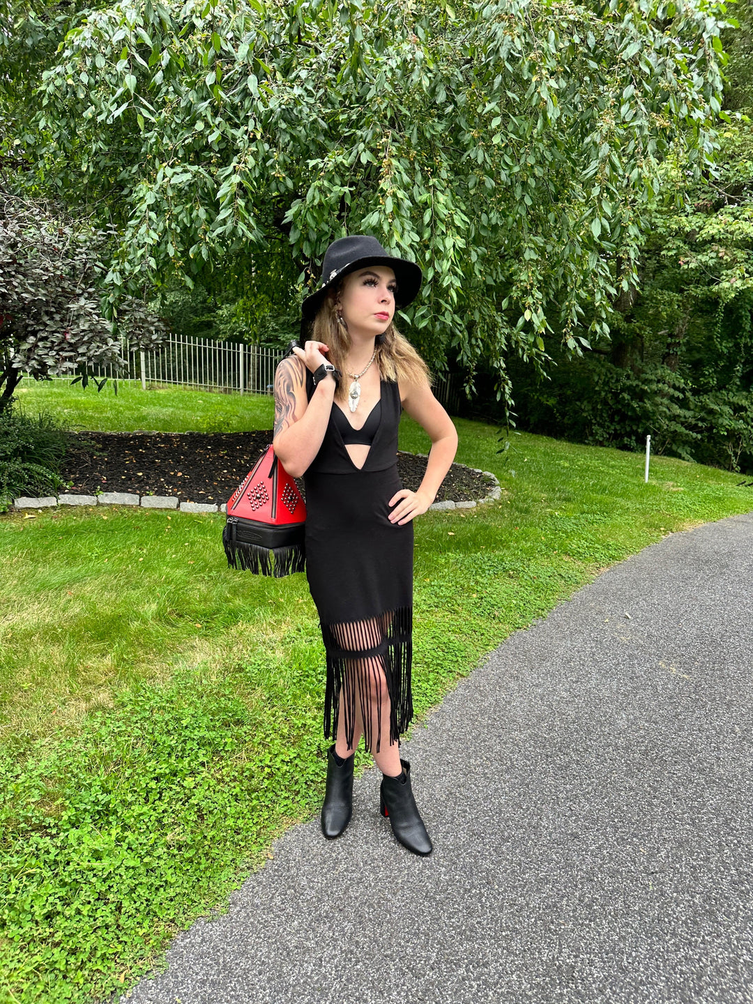 Warrior On- Teepee Handbag with Fringe - BThunderLuxe
