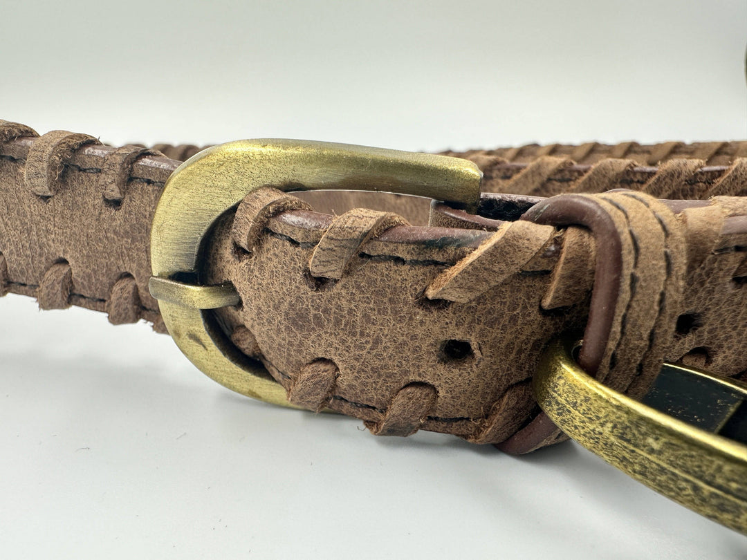 All My Relations' Adjustable Braided Leather Shoulder Strap - BThunderLuxe