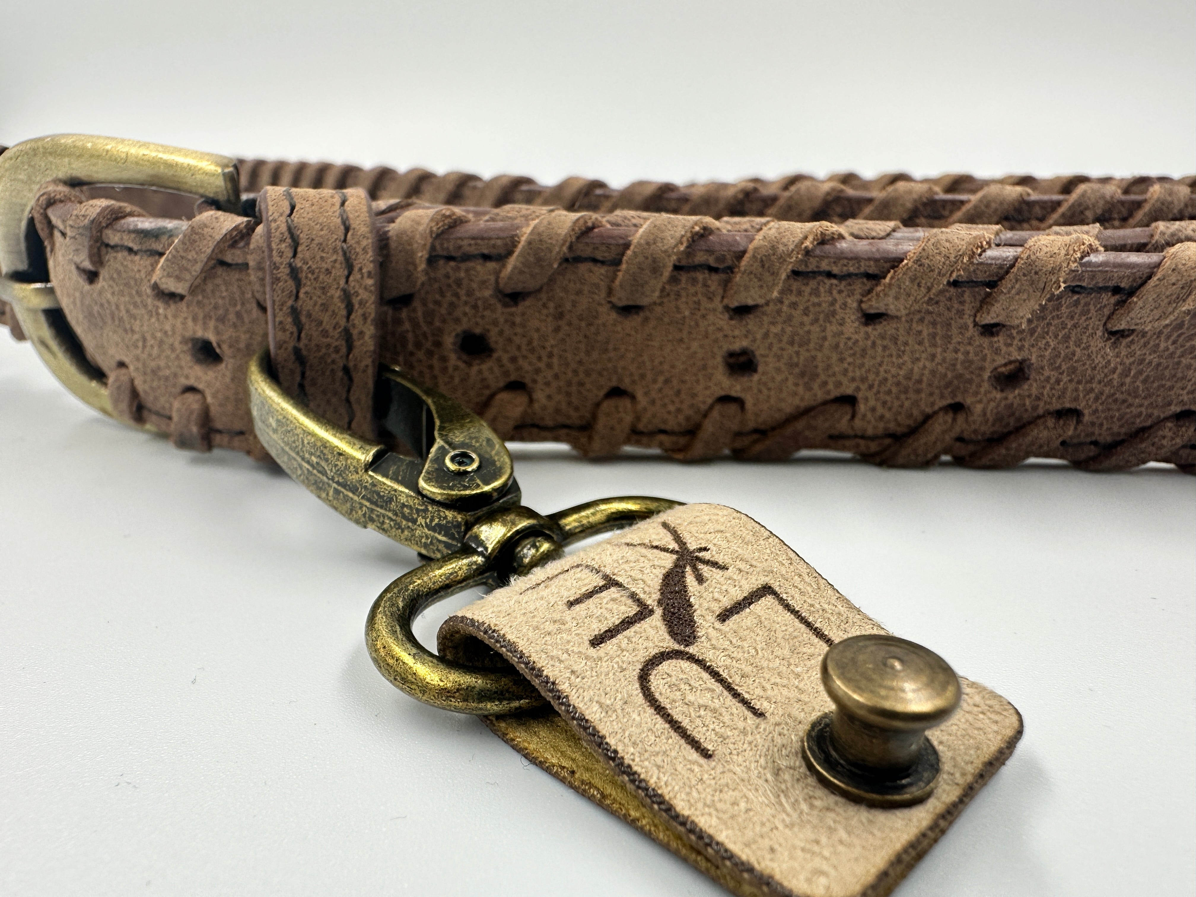 All My Relations' Adjustable Braided Leather Shoulder Strap