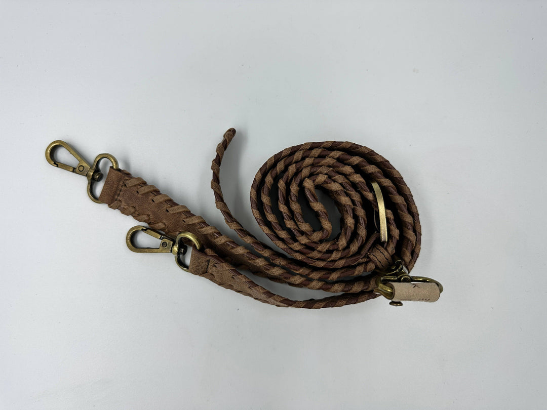 All My Relations' Adjustable Braided Leather Shoulder Strap - BThunderLuxe