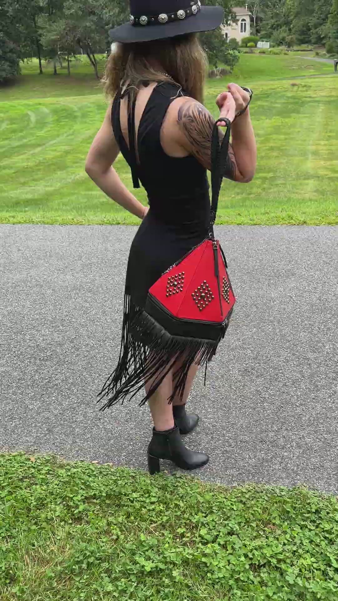 BACK IN STOCK‼️ Warrior On- Teepee Handbag with Fringe