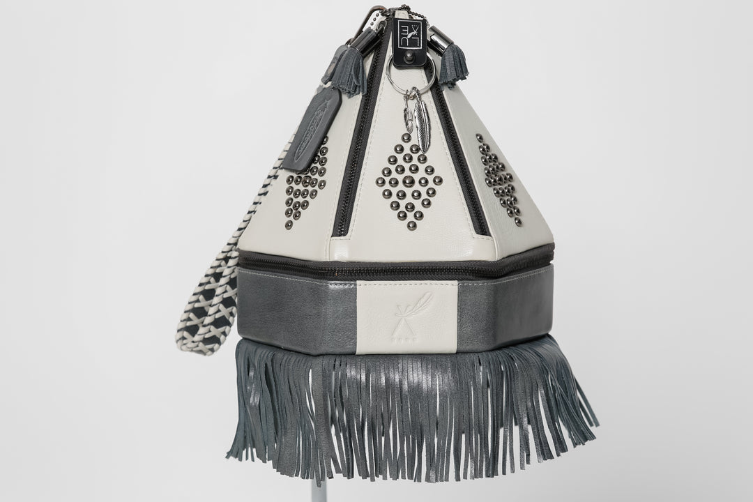 The Jovan - Medium Teepee Handbag with Fringe - BThunderLuxe