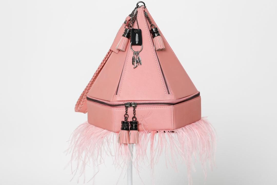 The KP Teepee Handbag with Feathers - BThunderLuxe