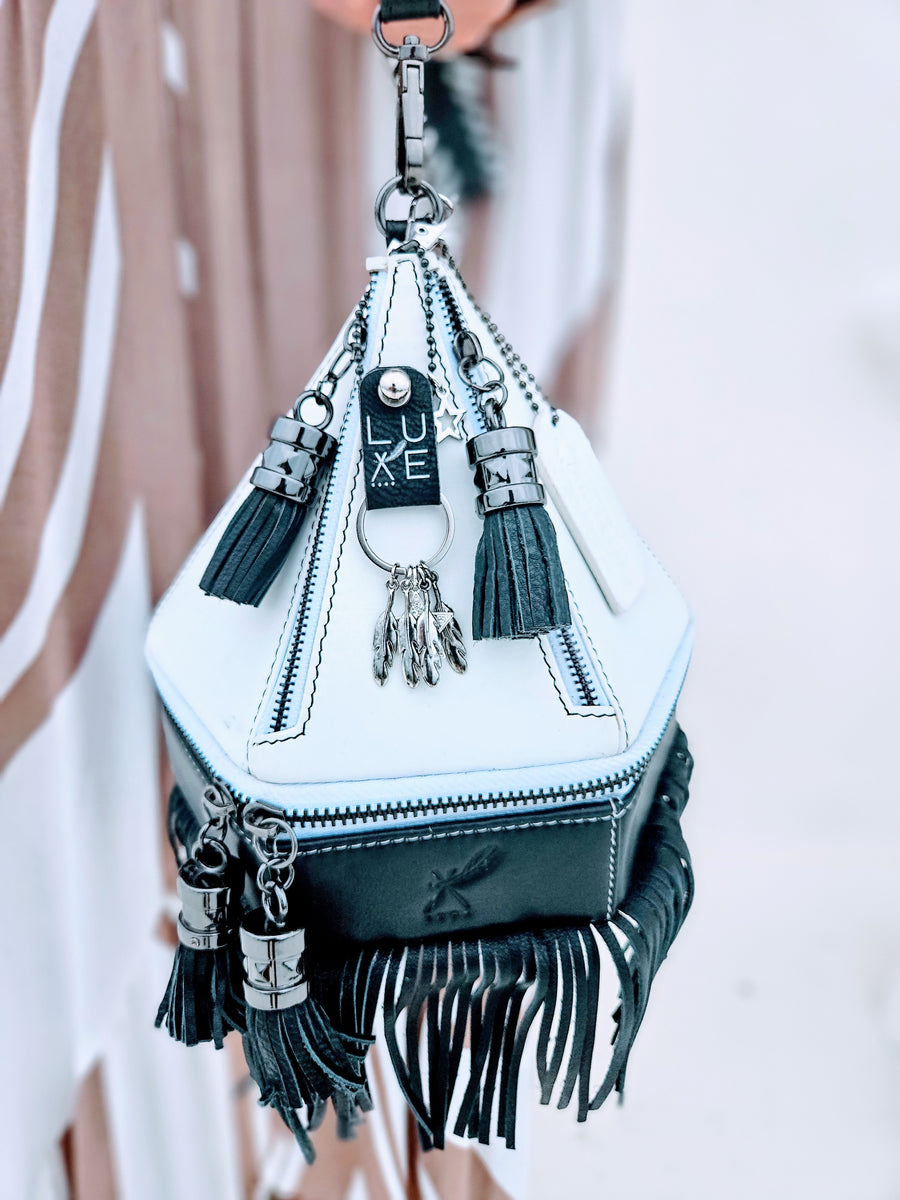 The Ohskënonton’ ïotiohkou’tenh II Teepee Handbag with Fringe *without rivet detail - BThunderLuxe
