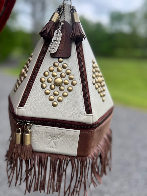 The Darlene with Fringe Teepee Handbag - BThunderLuxe