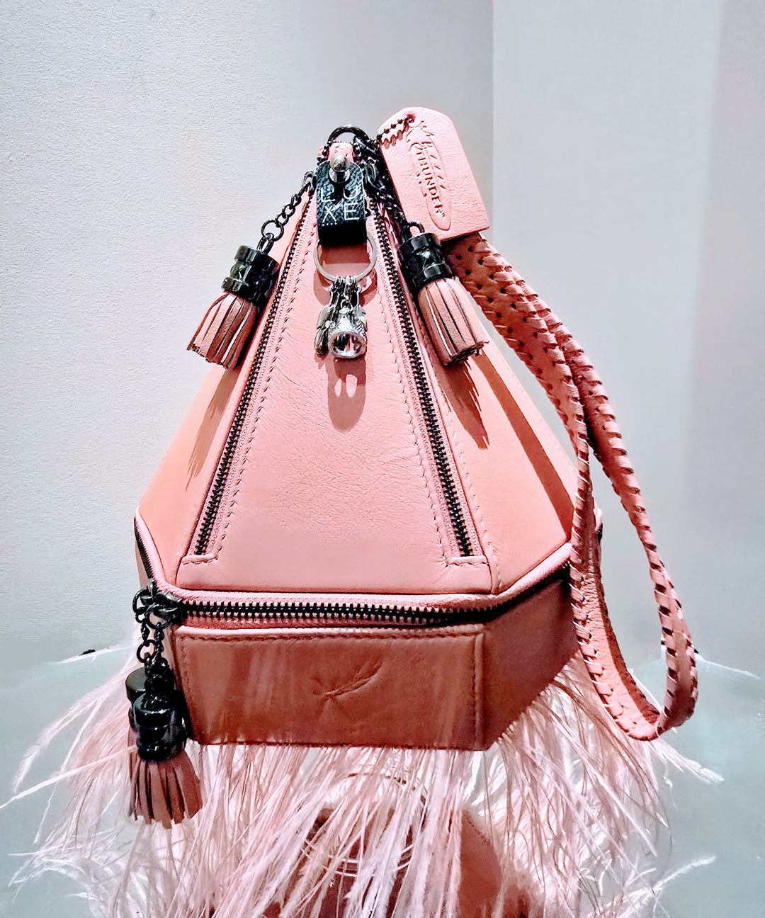 The KP Teepee Handbag with Feathers - BThunderLuxe