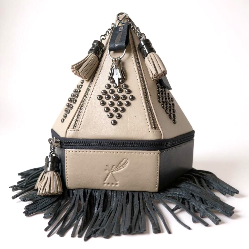 The Jovan - Medium Teepee Handbag with Fringe - BThunderLuxe