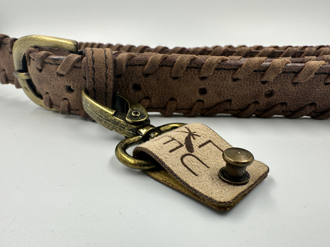 All My Relations' Adjustable Braided Leather Shoulder Strap