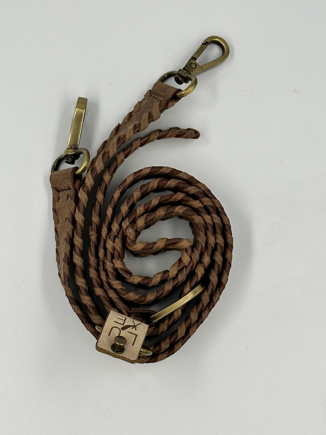 All My Relations' Adjustable Braided Leather Shoulder Strap