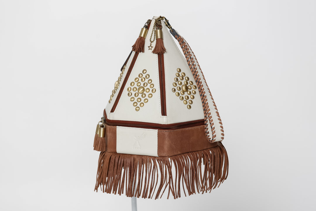 The Darlene with Fringe Teepee Handbag - BThunderLuxe
