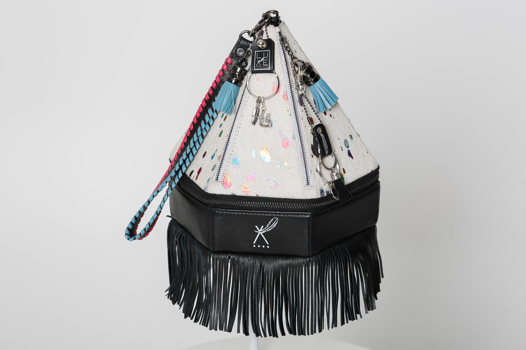 The Willum - Teepee Handbag with Fringe - BThunderLuxe
