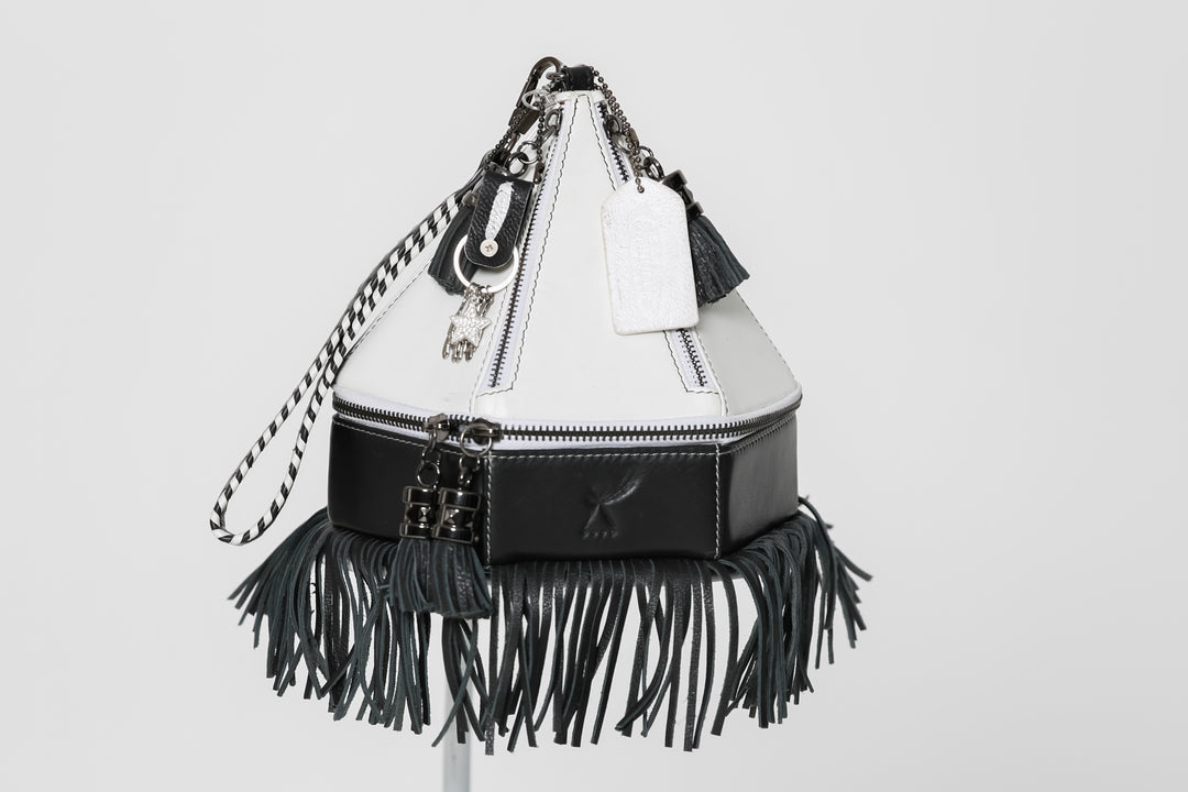 The Ohskënonton’ ïotiohkou’tenh II Teepee Handbag with Fringe *without rivet detail - BThunderLuxe