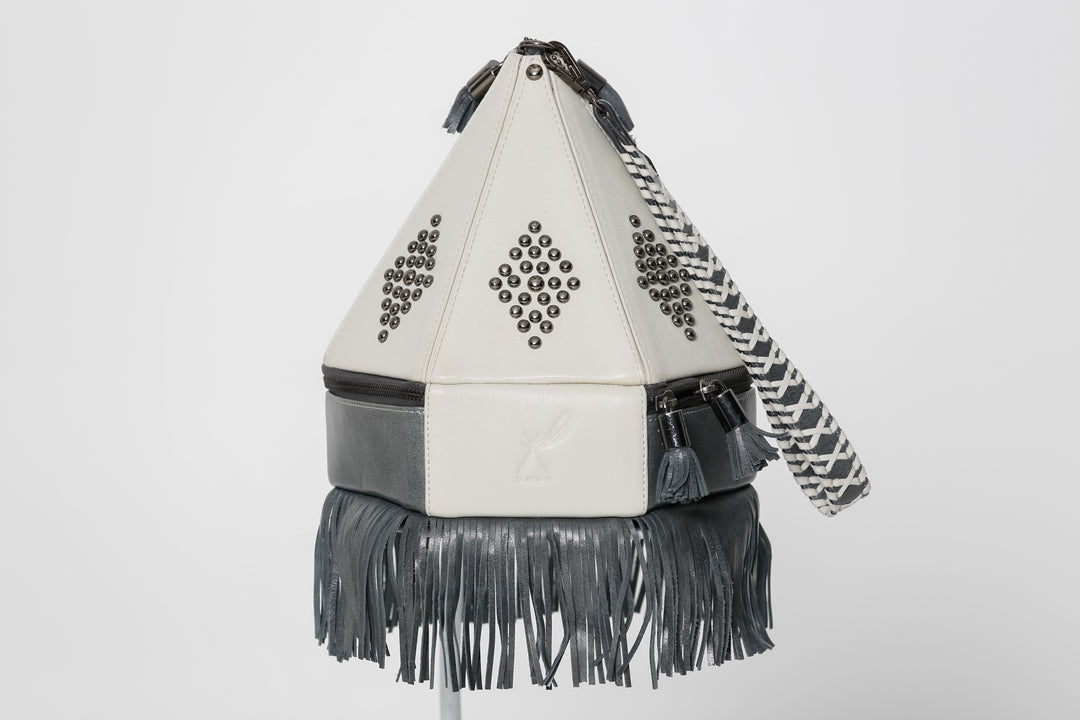The Jovan - Medium Teepee Handbag with Fringe - BThunderLuxe