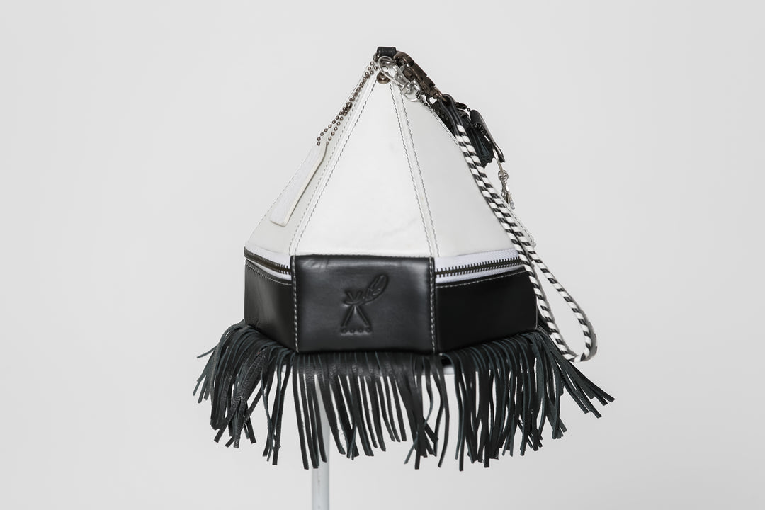 The Ohskënonton’ ïotiohkou’tenh II Teepee Handbag with Fringe *without rivet detail - BThunderLuxe