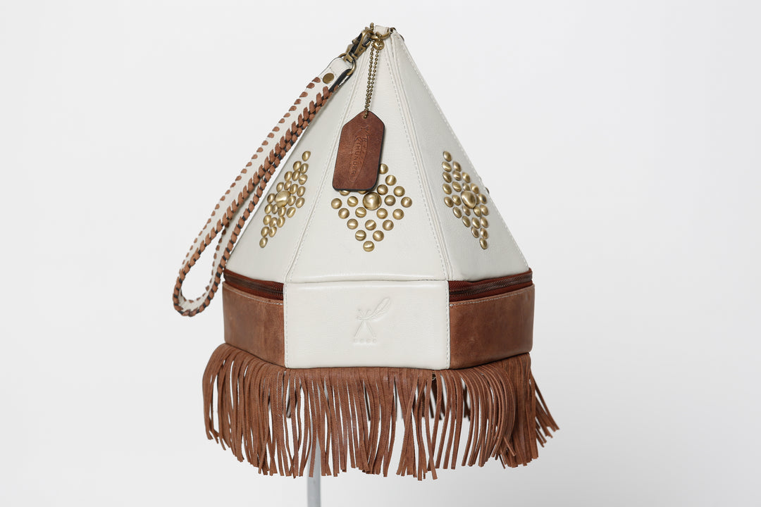 The Darlene with Fringe Teepee Handbag - BThunderLuxe